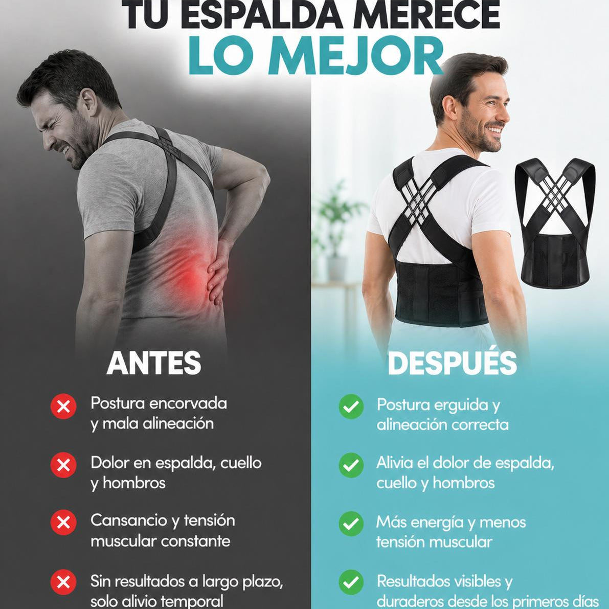 Corrector de Postura Ergonómico